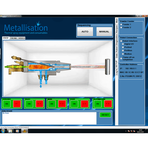 Metallisation HVOF Screen